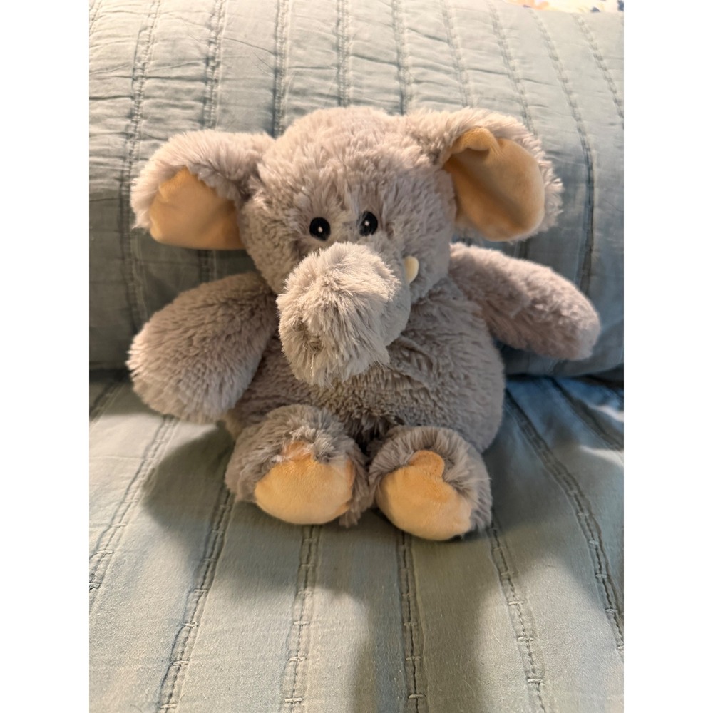 Warmies Elephant Microwavable Lavender Scented Plush Gray Stuffed Animal 13"